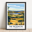 The Trossachs Modern Travel Poster