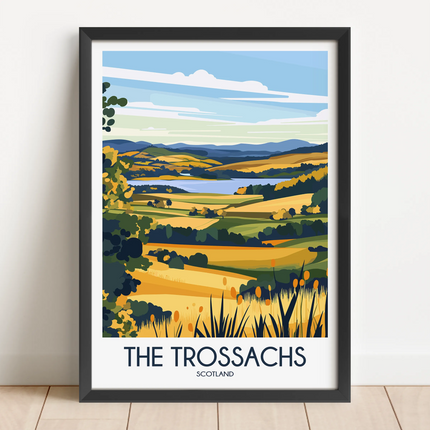 The Trossachs Modern Travel Poster