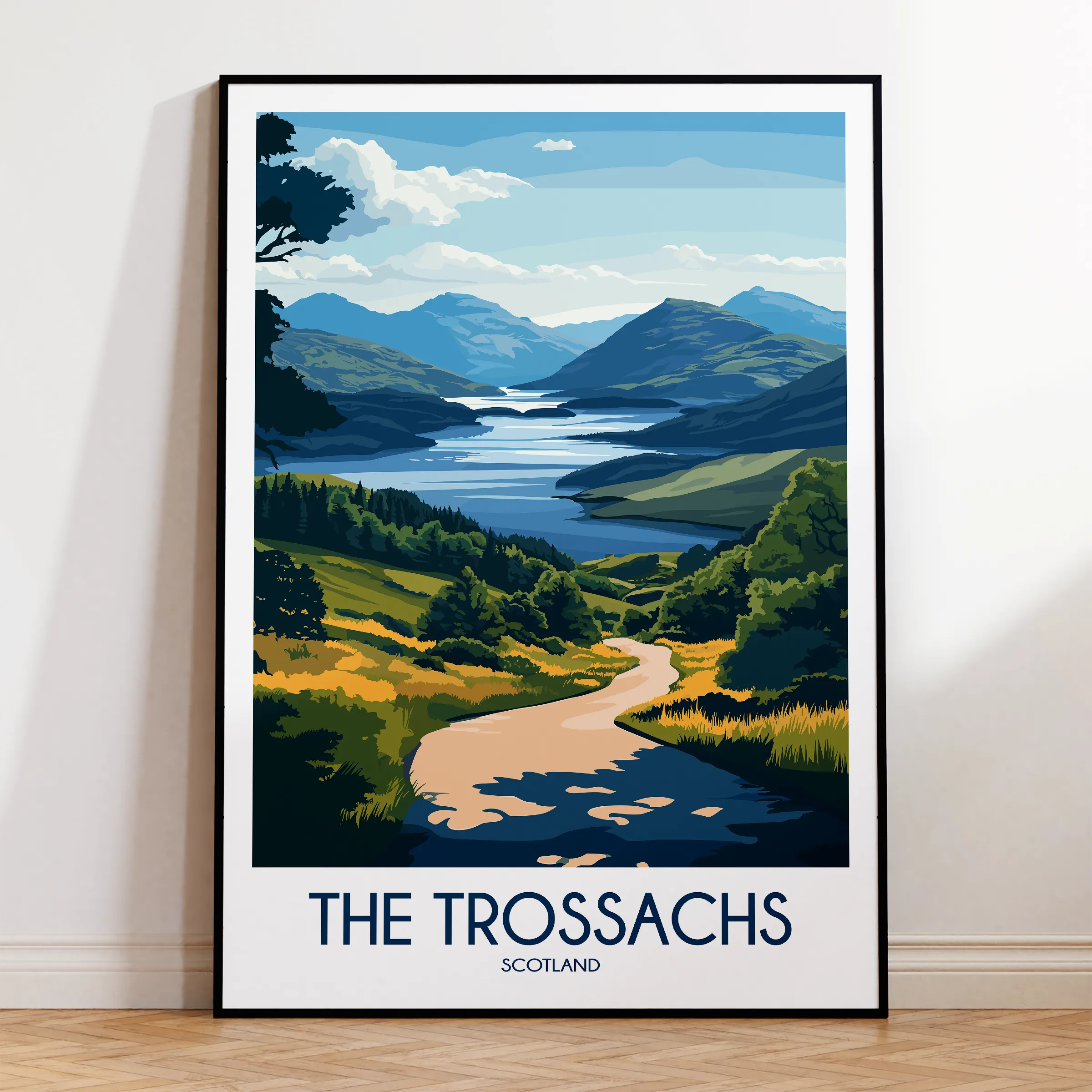 The Trossachs Scenic Landscape Art