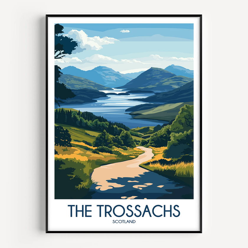 The Trossachs Vintage Style Print