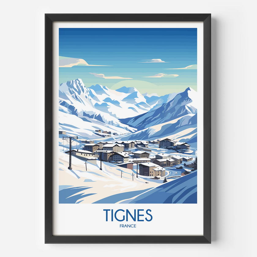 Tignes Minimalist Wall Art