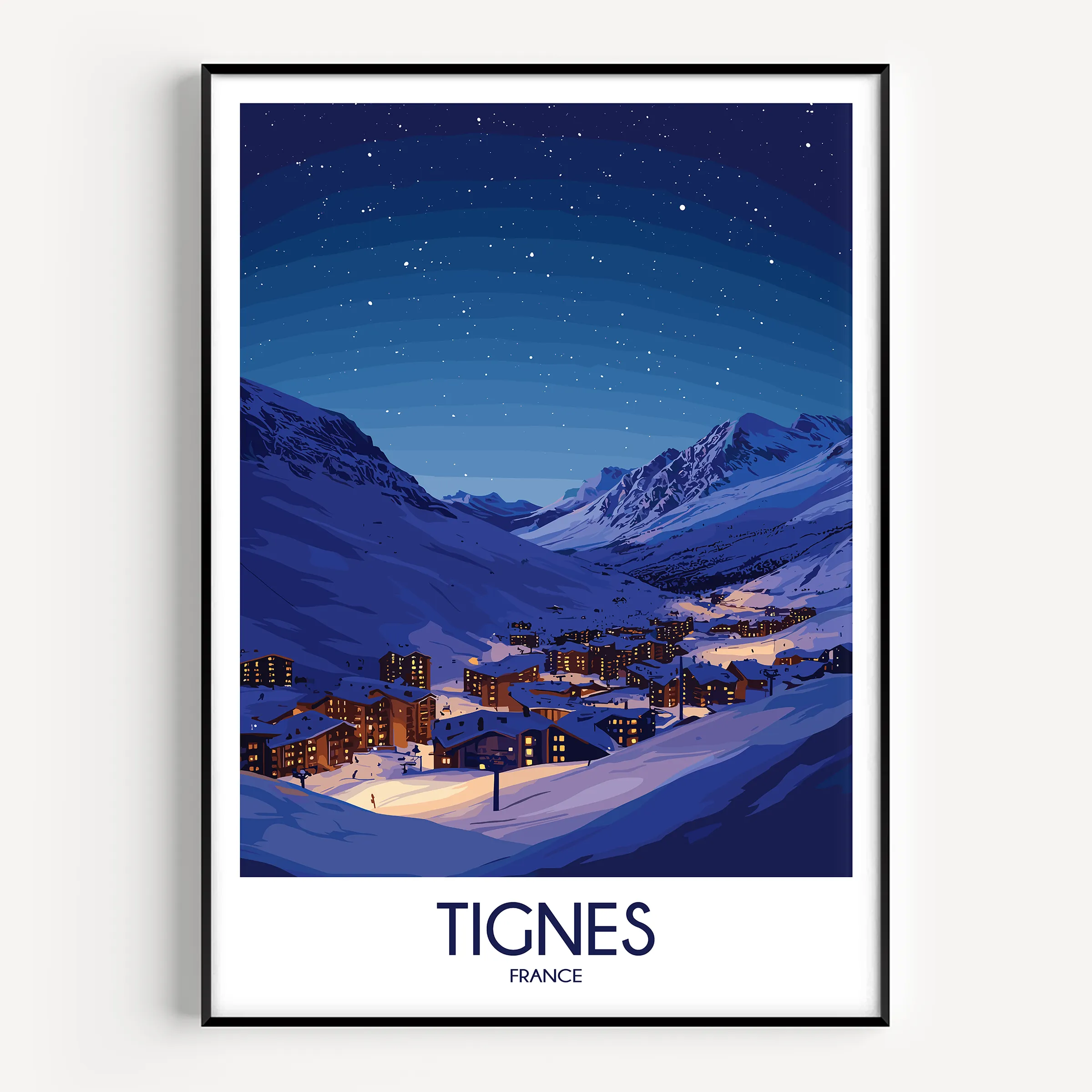 Tignes Minimalist Wall Art
