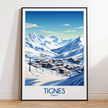 Tignes Modern Travel Poster