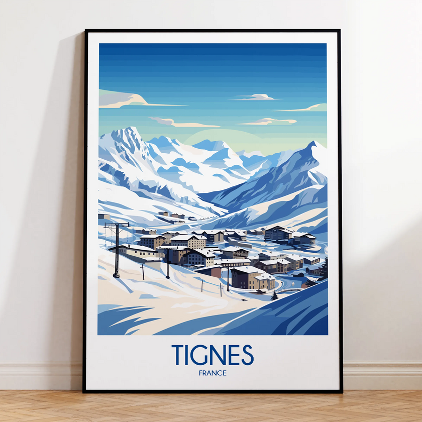 Tignes Souvenir Poster Print