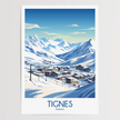 Tignes Vintage Style Print