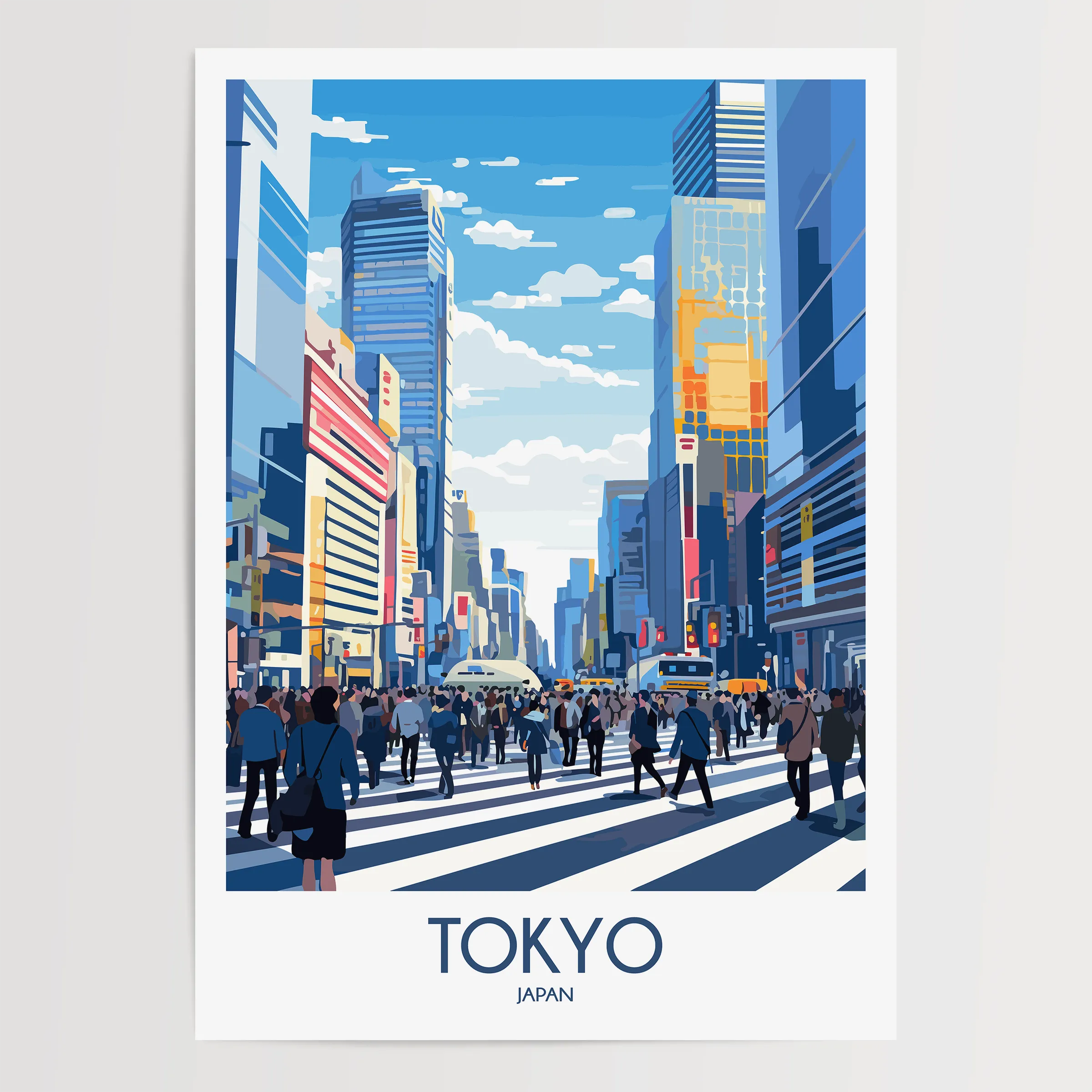 Tokyo Minimalist Wall Art