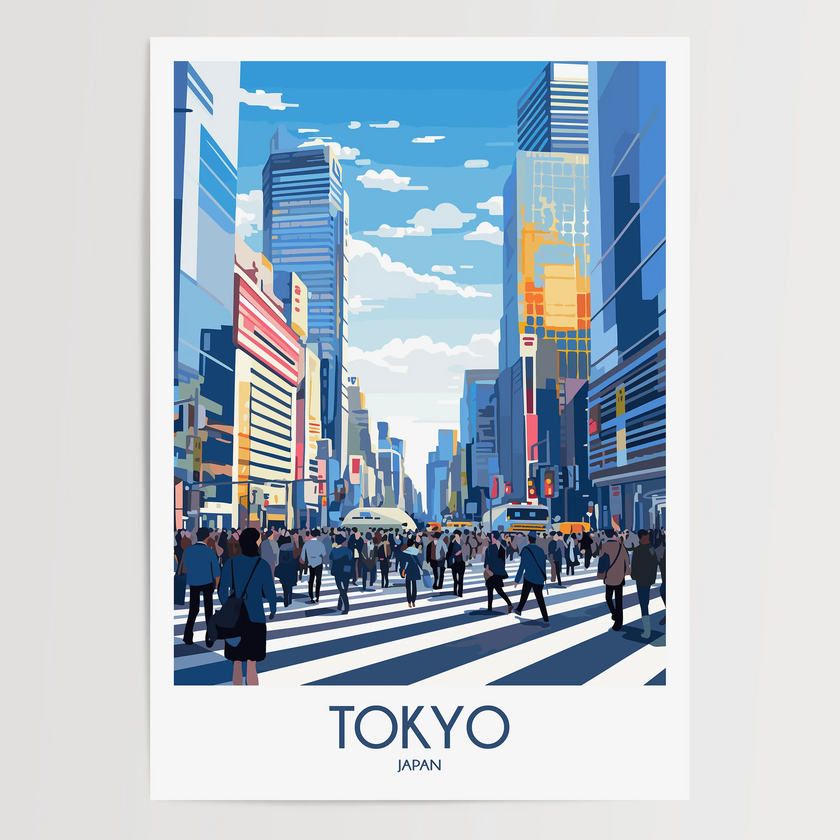 Tokyo Minimalist Wall Art
