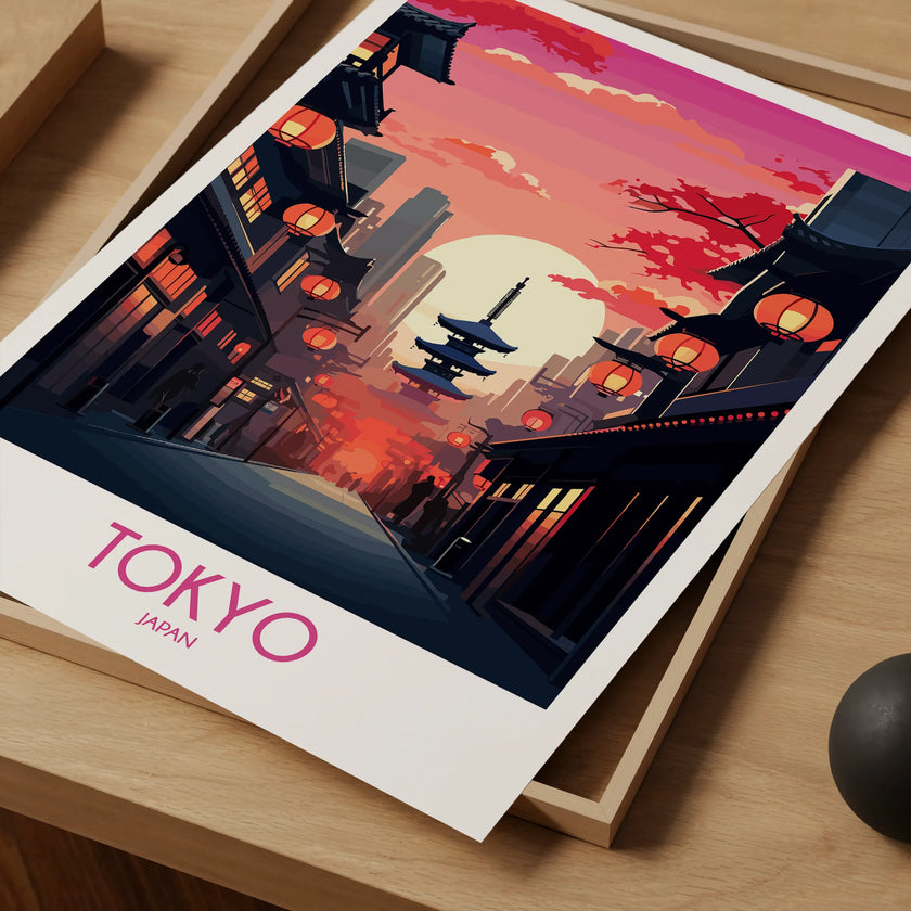 Tokyo Modern Travel Poster