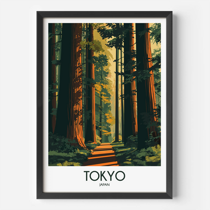 Tokyo Modern Travel Poster