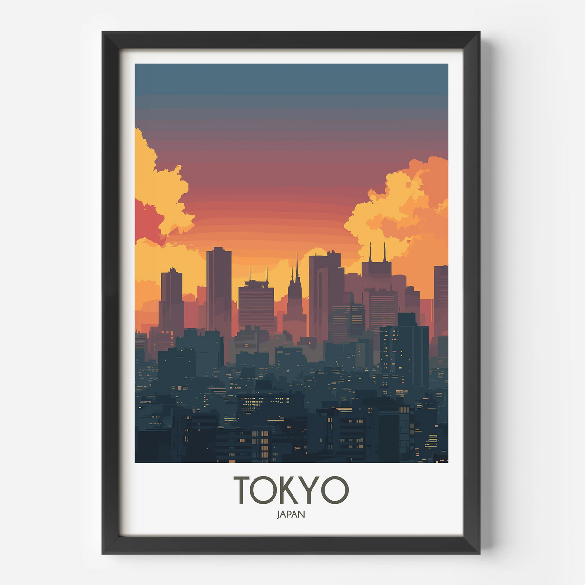 Tokyo Modern Travel Poster