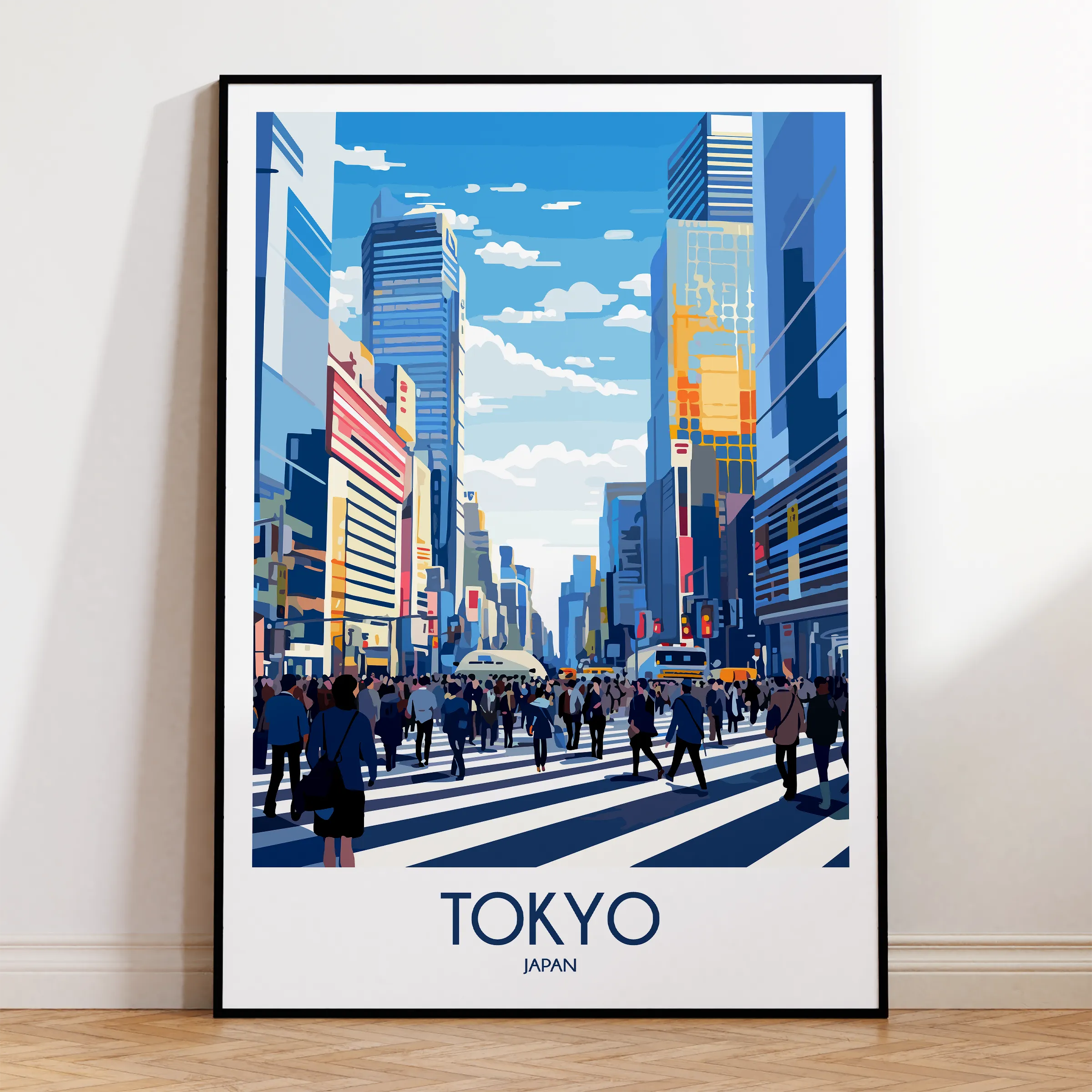 Tokyo Retro Travel Illustration