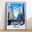 Tokyo Retro Travel Illustration