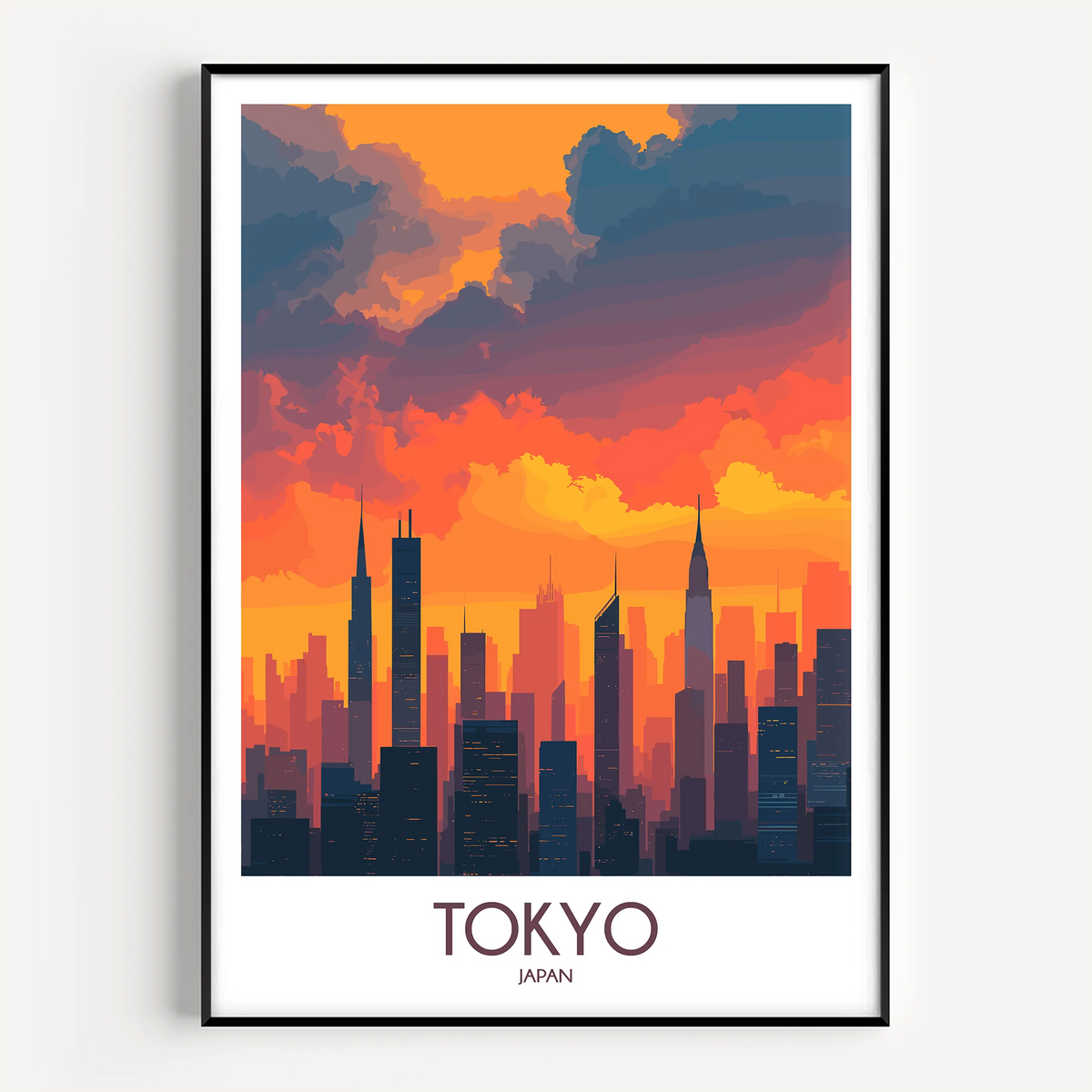 Tokyo Vintage Style Print