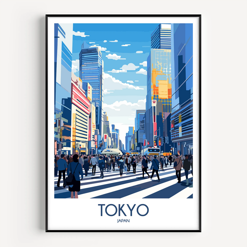 Tokyo Vintage Style Print