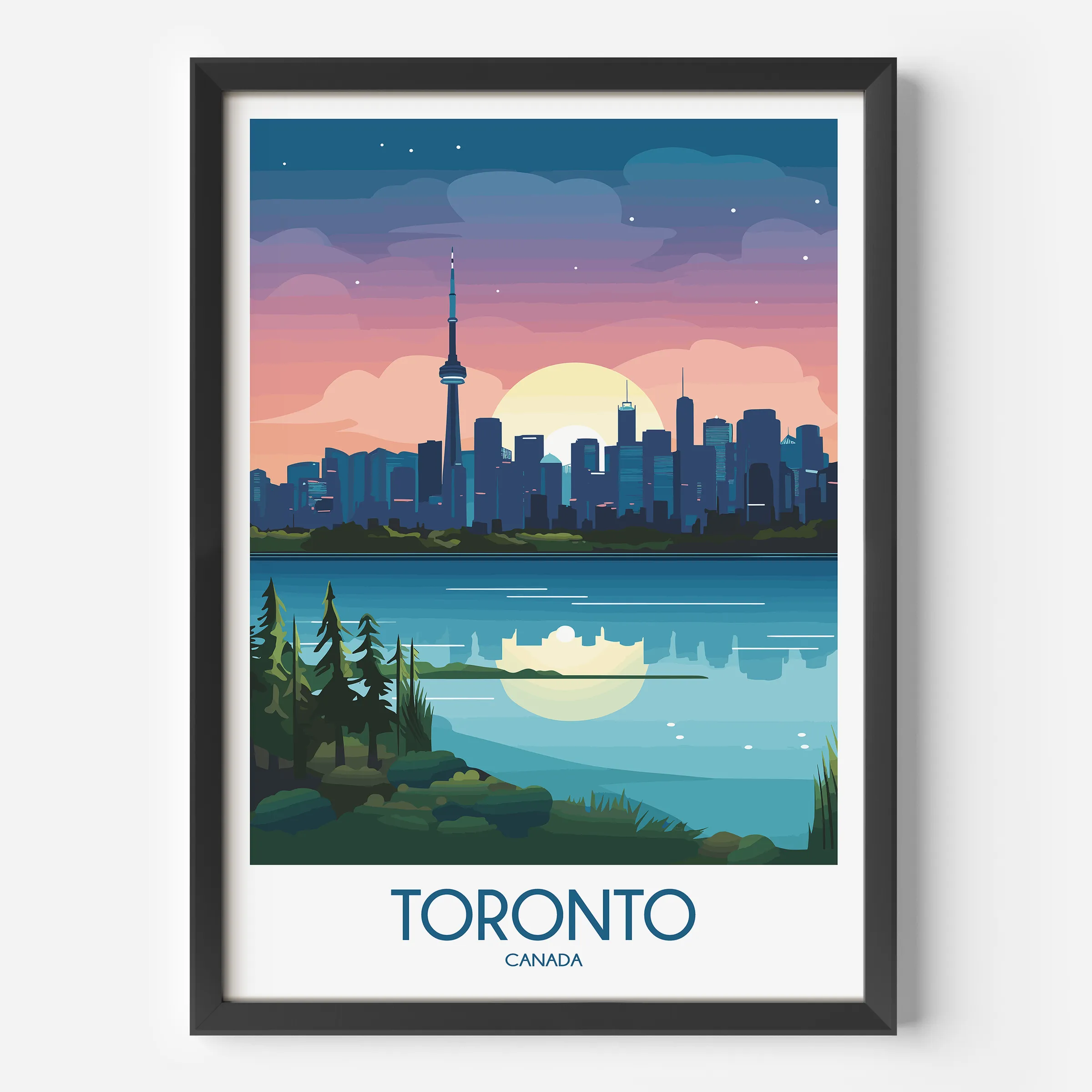 Toronto Modern Travel Poster