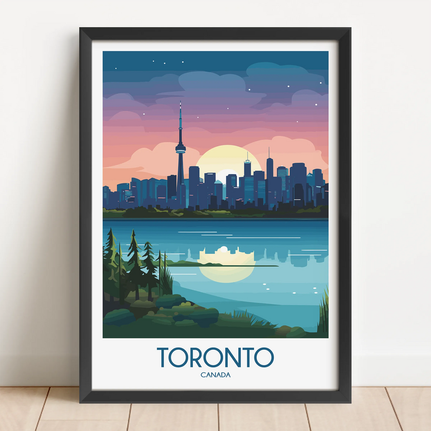 Toronto Retro Travel Illustration