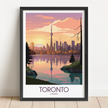 Toronto Retro Travel Illustration