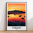 Torquay Modern Travel Poster