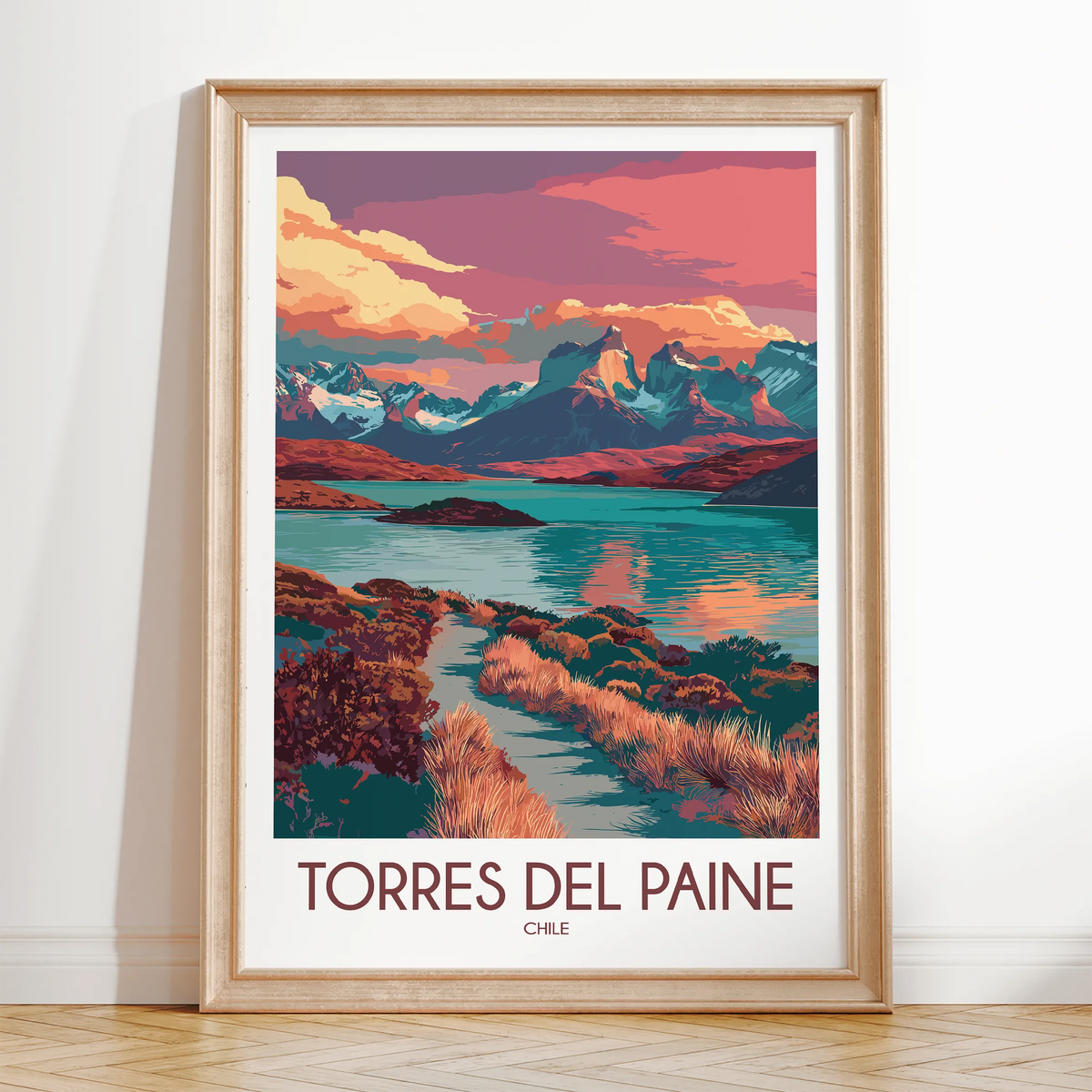 Torres Del Paine Destination Art Gift