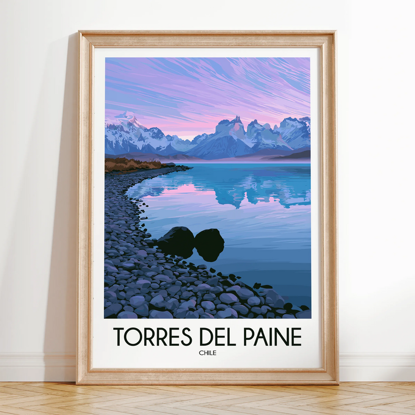 Torres Del Paine Destination Art Gift