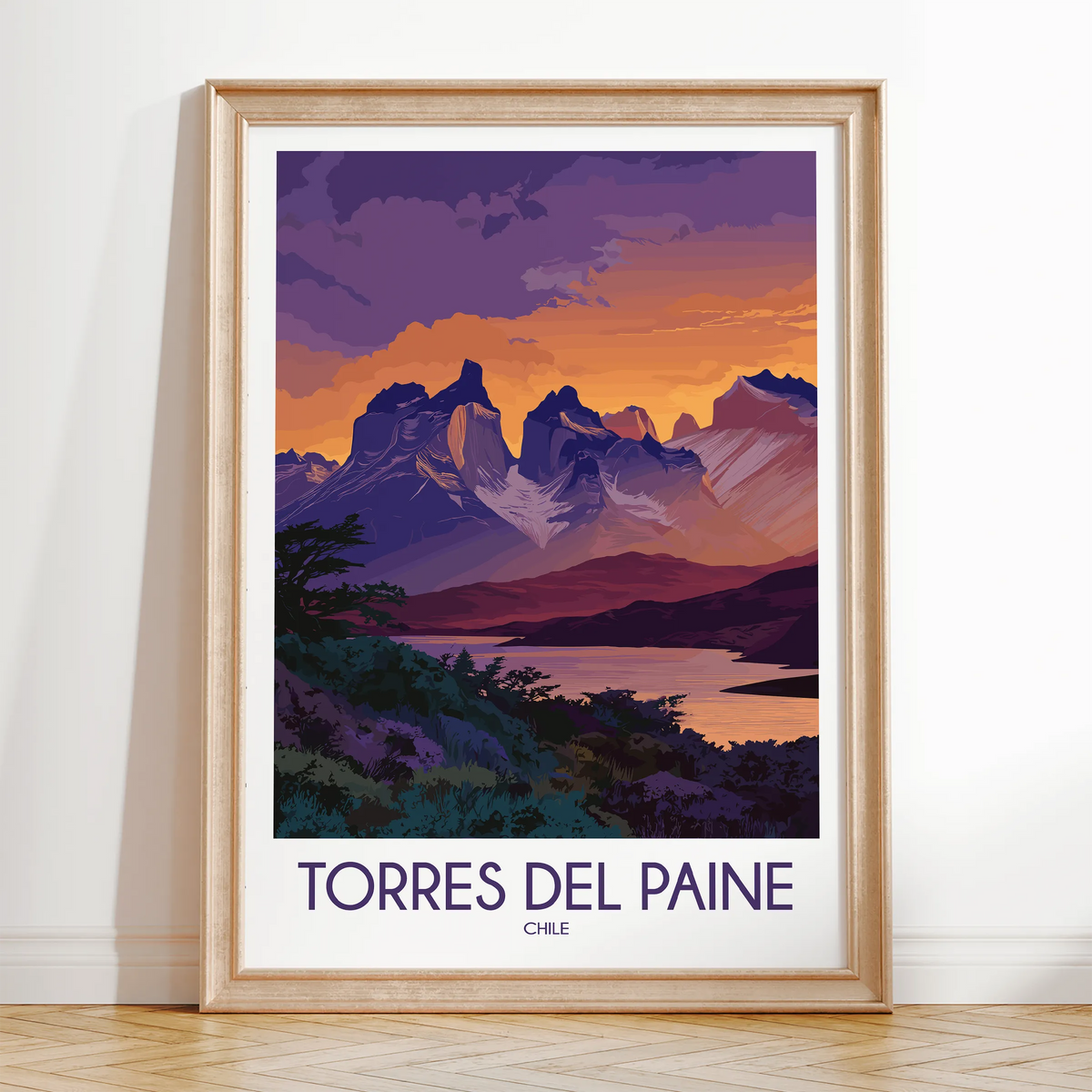 Torres Del Paine Destination Art Gift