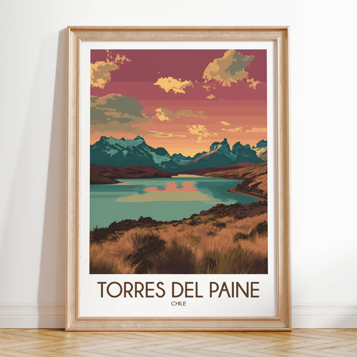 Torres Del Paine Destination Art Gift