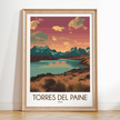 Torres Del Paine Destination Art Gift