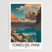 Torres Del Paine Destination Art Gift