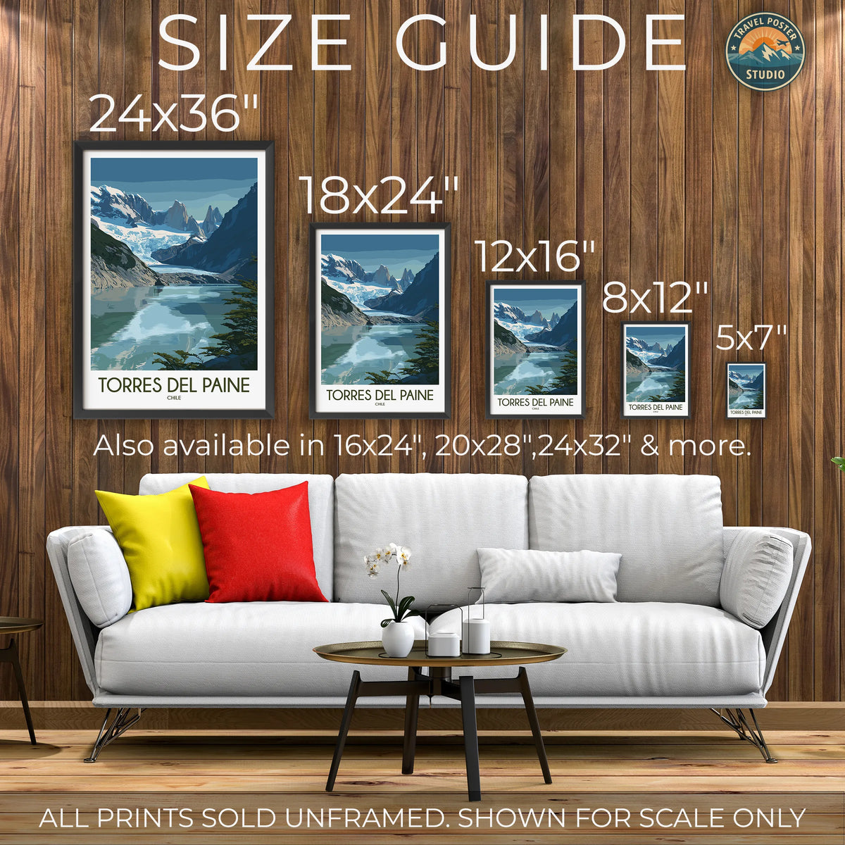 Torres Del Paine Destination Art Gift