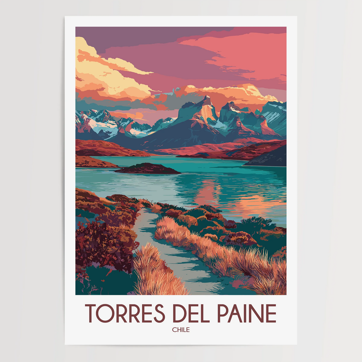 Torres Del Paine Home Office Decor