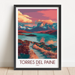 Torres Del Paine Minimalist Wall Art