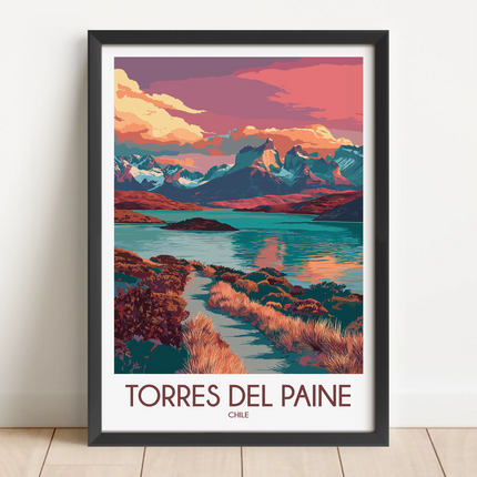 Torres Del Paine Minimalist Wall Art