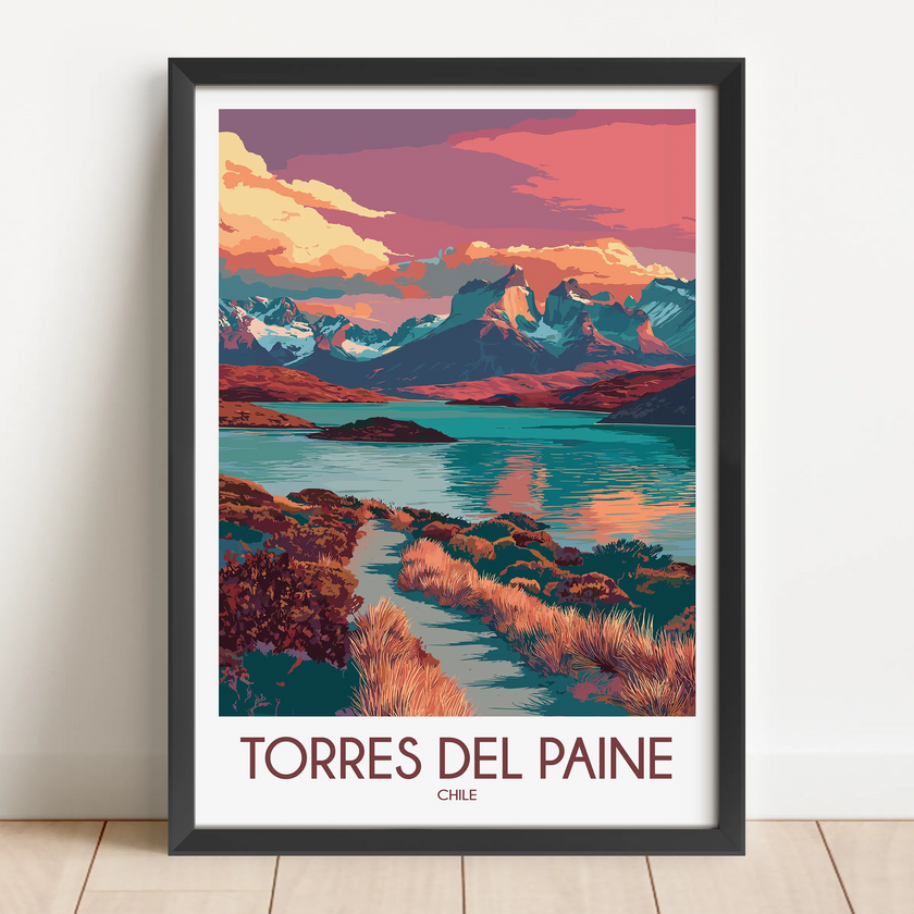Torres Del Paine Minimalist Wall Art