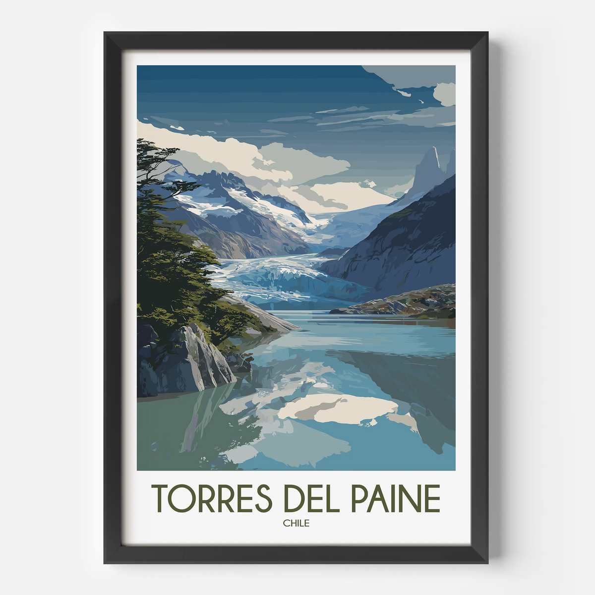 Torres Del Paine Minimalist Wall Art