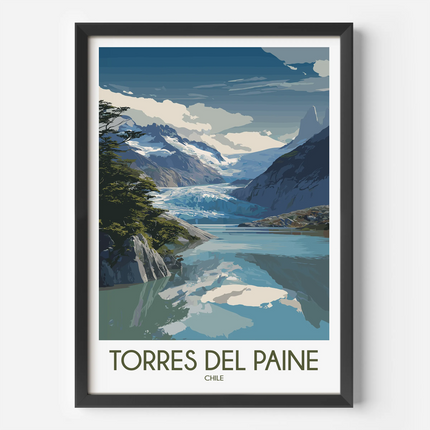 Torres Del Paine Minimalist Wall Art