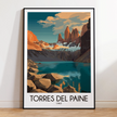 Torres Del Paine Minimalist Wall Art