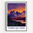 Torres Del Paine Minimalist Wall Art