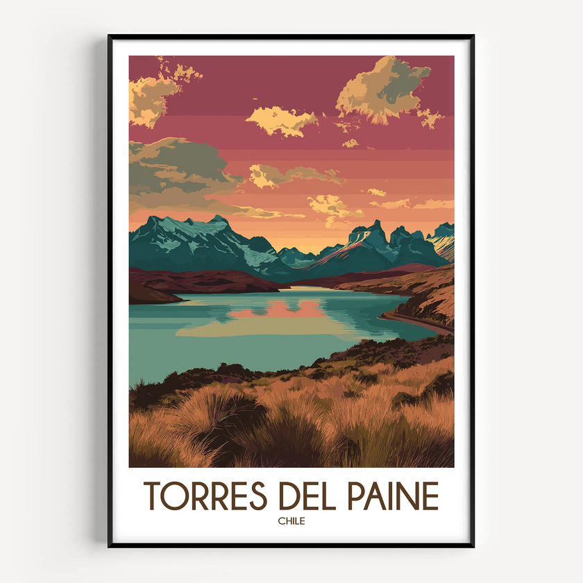 Torres Del Paine Minimalist Wall Art
