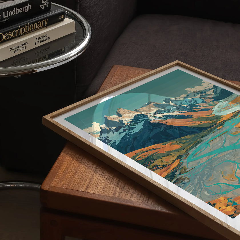 Torres Del Paine Modern Travel Poster