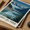 Torres Del Paine Modern Travel Poster
