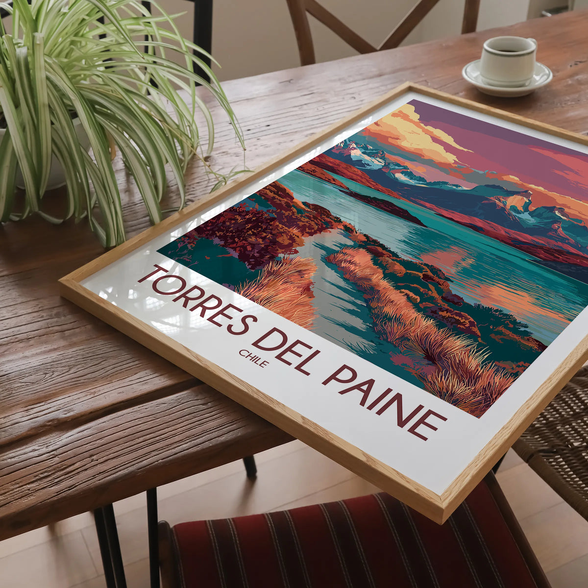 Torres Del Paine Modern Travel Poster