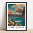 Torres Del Paine Modern Travel Poster