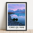Torres Del Paine Modern Travel Poster