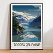 Torres Del Paine Modern Travel Poster