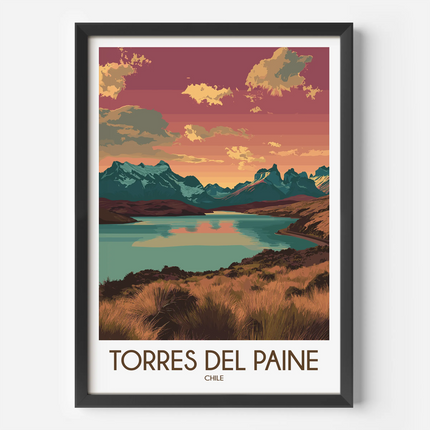 Torres Del Paine Souvenir Poster Print