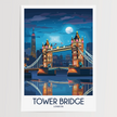 Tower Bridge Modern Travel Poster