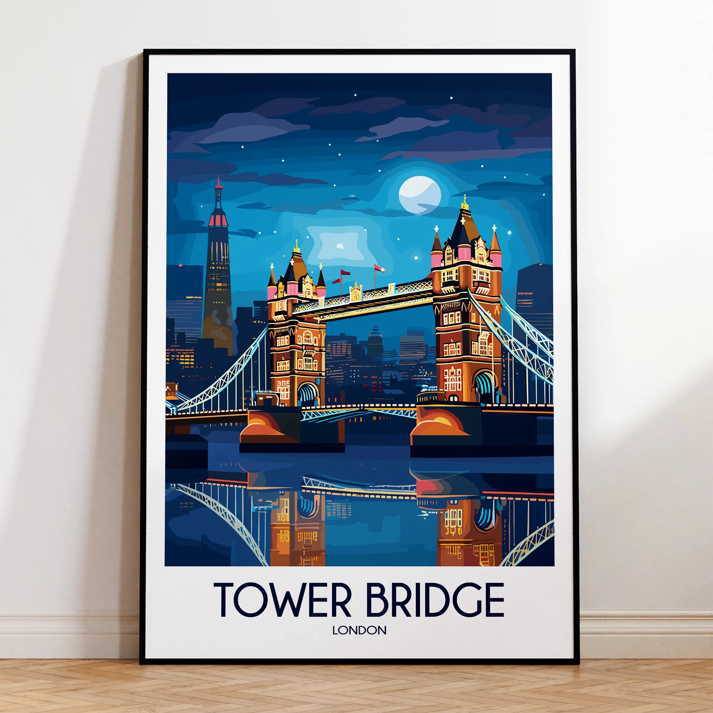 Tower Bridge Vintage Style Print
