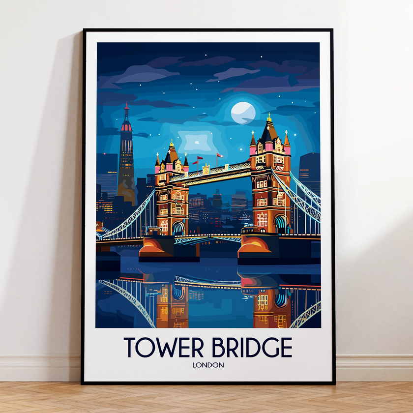 Tower Bridge Vintage Style Print