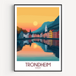 Trondheim Destination Art Gift