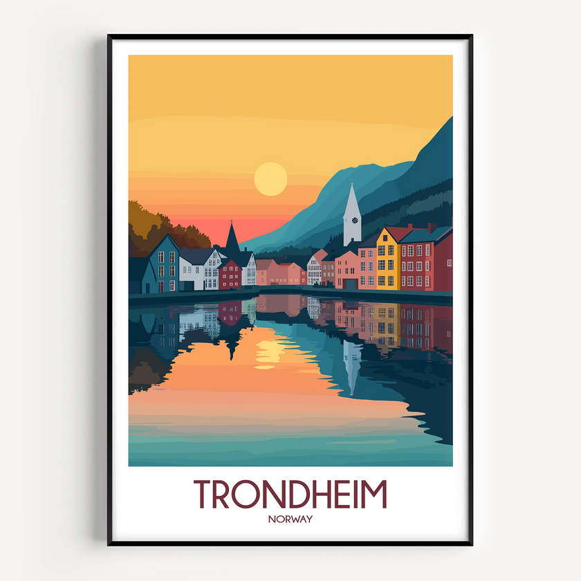 Trondheim Destination Art Gift